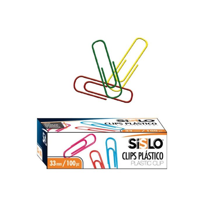 Sysabe Clip Plastico 33Mm C100 Und Sislo - Farmacias Arrocha