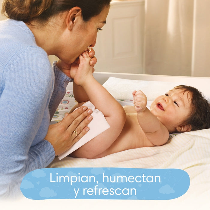 Toallitas Húmedas Pampers Aroma Caricia De Bebé, 48 unidades