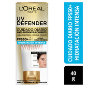 Crema L'Oréal París Uv Defender Hidratación Sin Color Fps50 40Ml - Farmacias Arrocha
