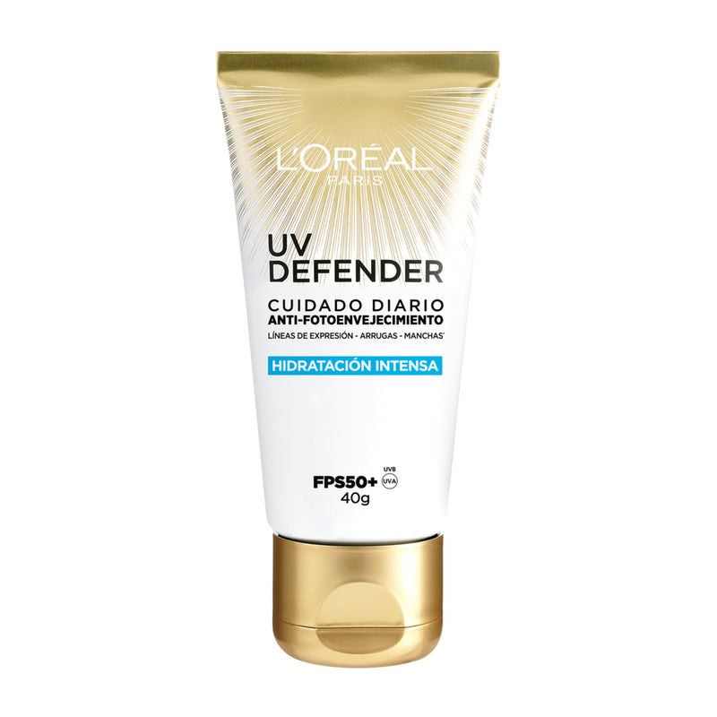 Crema L'Oréal París Uv Defender Hidratación Sin Color Fps50 40Ml - Farmacias Arrocha
