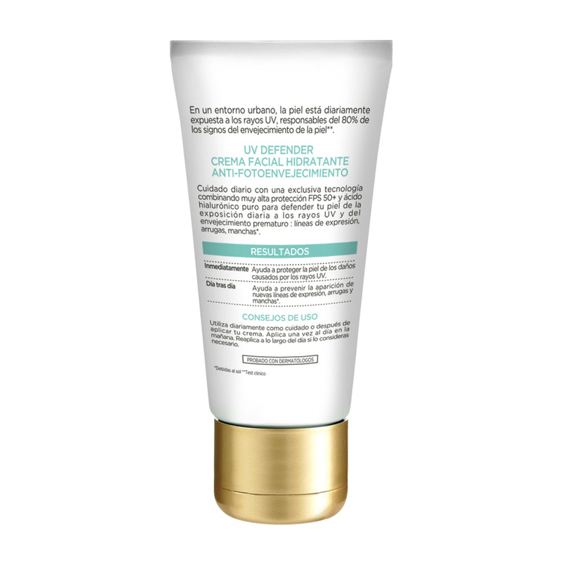 Crema L'Oréal París Uv Defender Anti-Brillo Sin Color Fps50 40Ml - Farmacias Arrocha