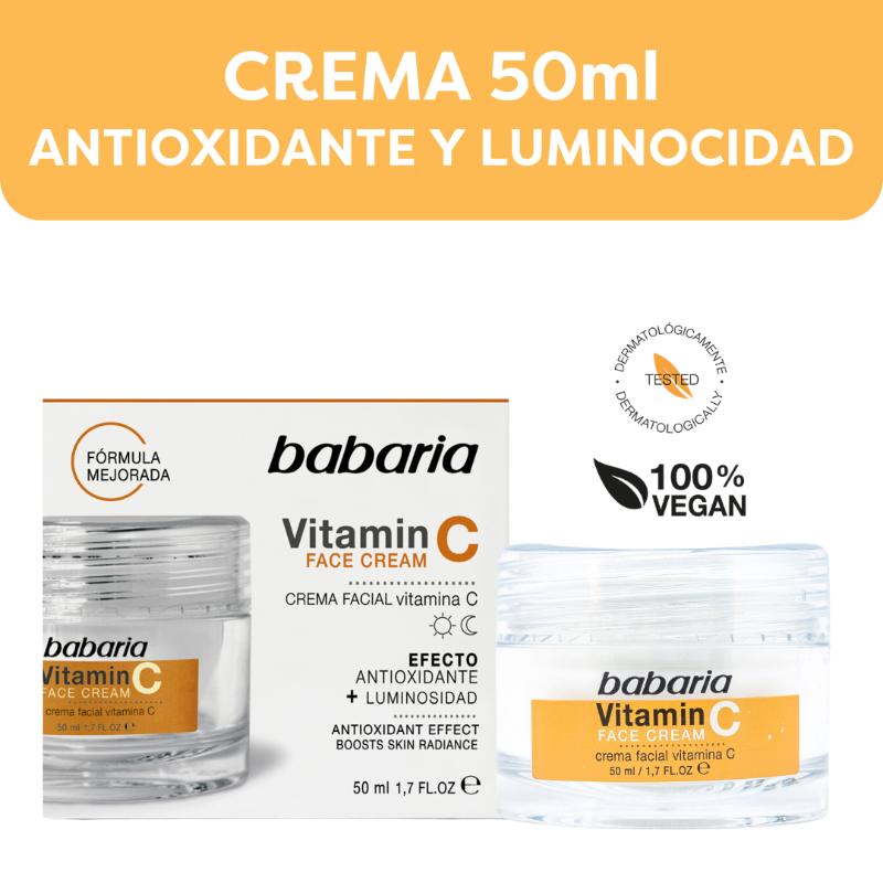 Babaria Crema Vitamina C Luminosidad 50ml - Farmacias Arrocha