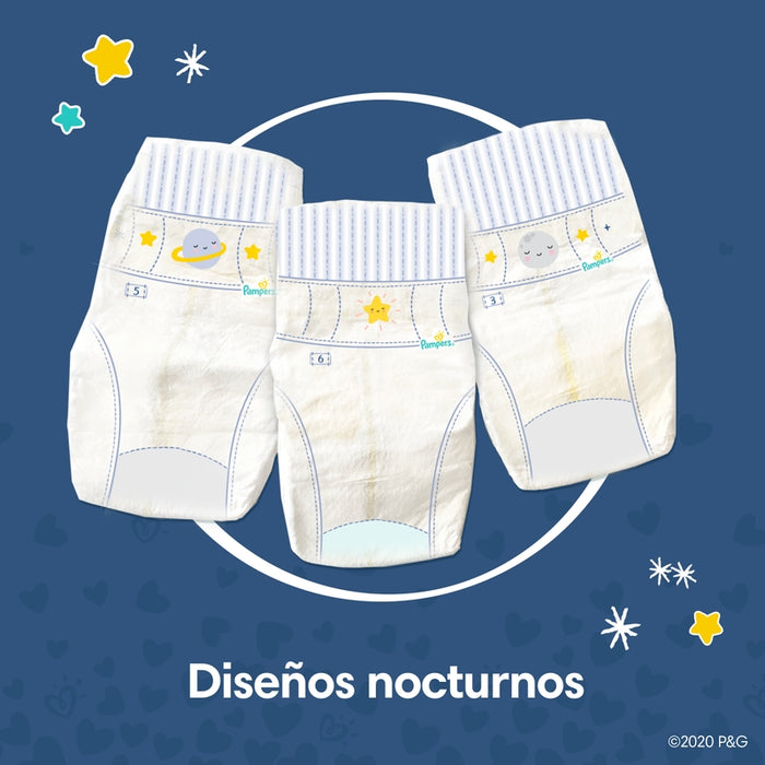 Pañales Pampers Swaddlers Overnight Talla 3, 66 unidades