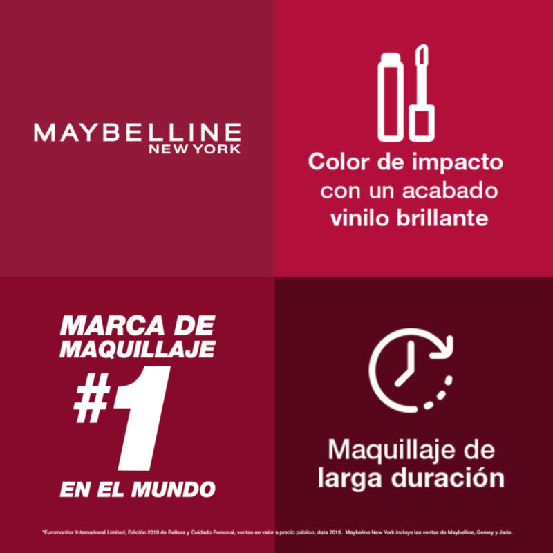 Labial Líquido Maybelline Ny Vinyl Ink - Farmacias Arrocha