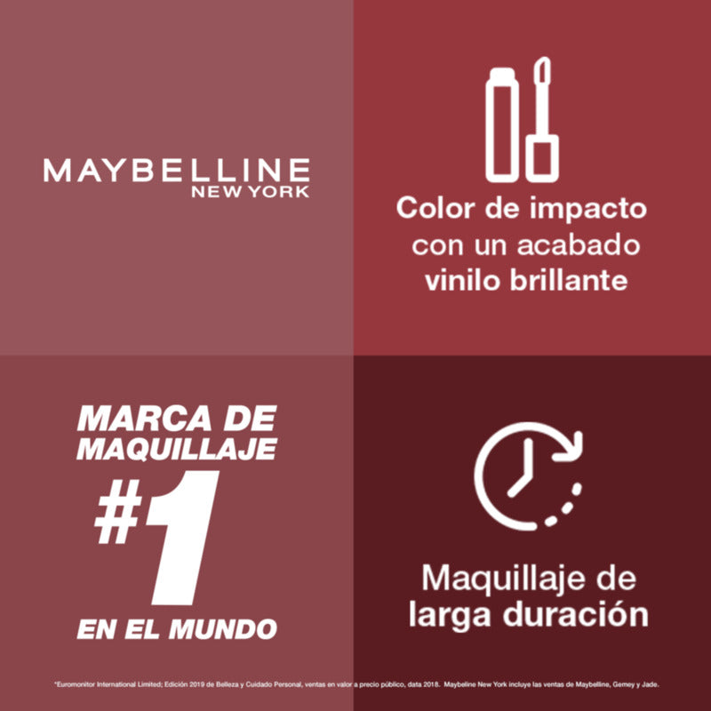 Labial Líquido Maybelline Ny Vinyl Ink - Farmacias Arrocha