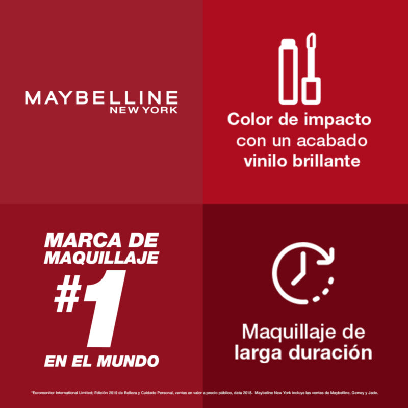 Labial Líquido Maybelline Ny Vinyl Ink - Farmacias Arrocha