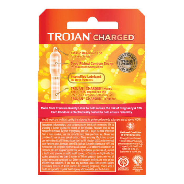Trojan Charged 3U - Farmacias Arrocha