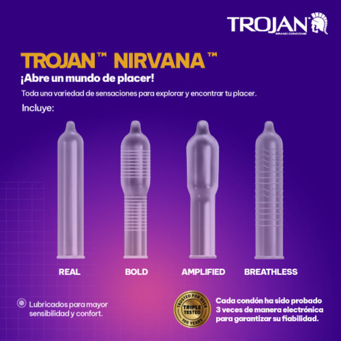 Trojan Nirvana Variety Pack 3U - Farmacias Arrocha