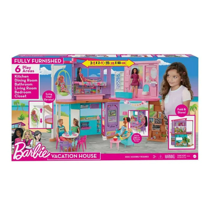 Barbie Casa de Vacacione Malibu Plegable - Farmacias Arrocha