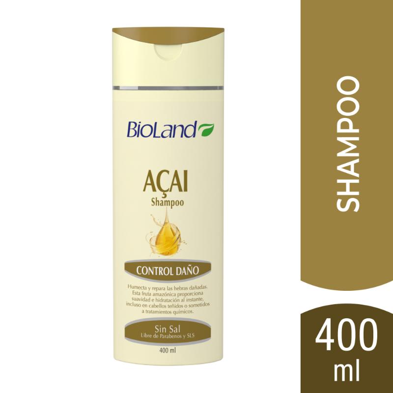 Bioland Shampoo Control Daño Açai 400Ml - Farmacias Arrocha
