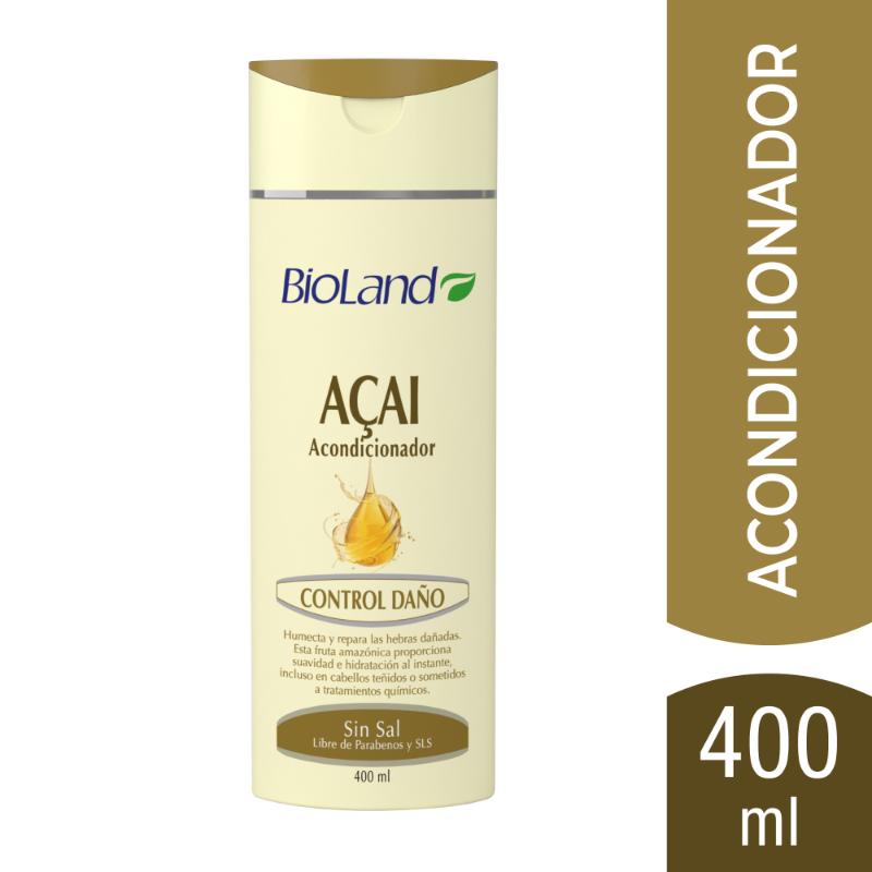 Bioland Acondicionador Control Daño Açai 400Ml - Farmacias Arrocha