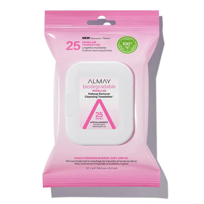 Almay Biod Micellar Mup Remover Towelettes 25C