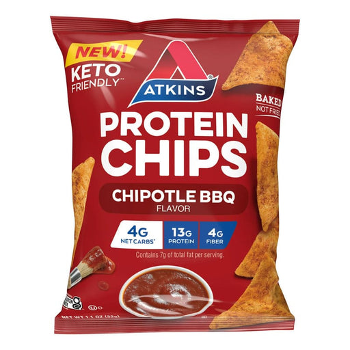 Atkins Protein Chips Nacho Chipotle BBq Flavor 32g - Farmacias Arrocha