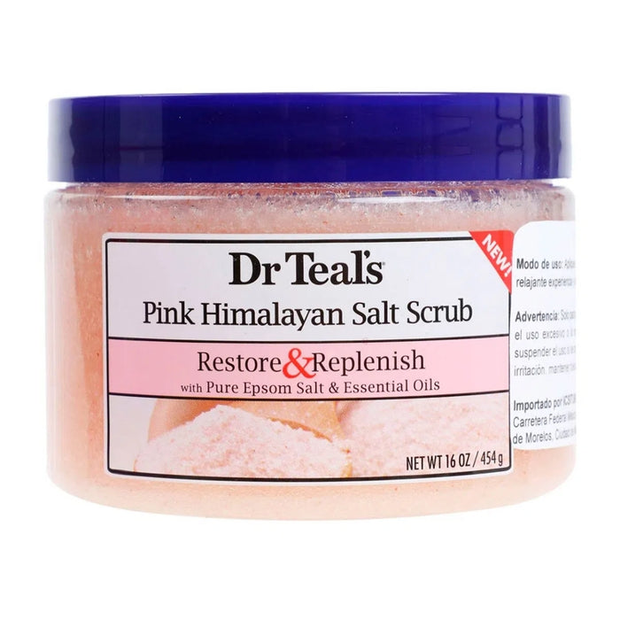 Dr Teals Exfoliante Corporal Sal Rosa Del Himalaya 16Oz - Farmacias Arrocha