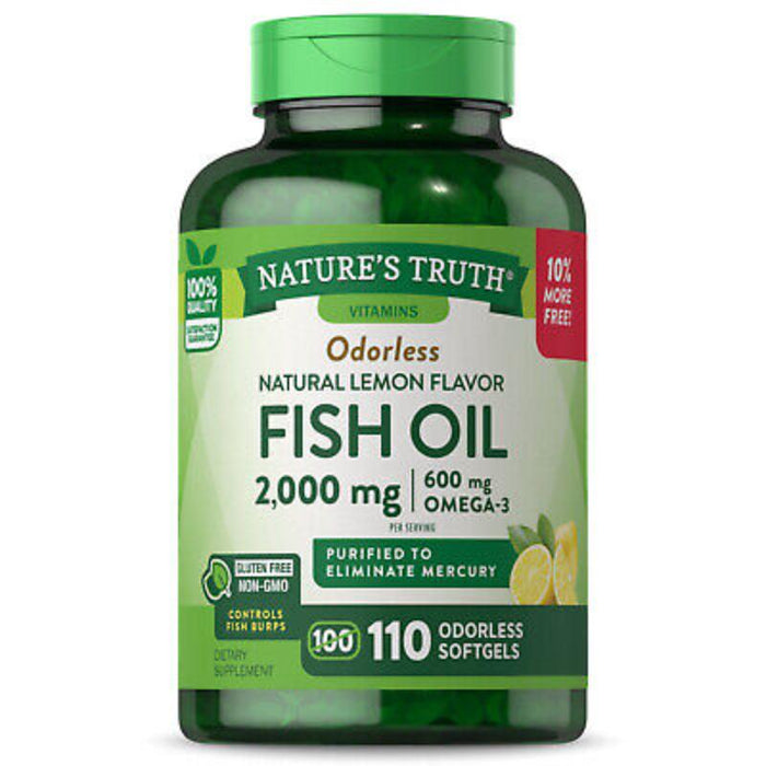 Nature'S Truth Fish Oil 1000 Mg Lemon