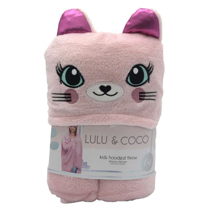 Lulu & Coco Kids Cozy Hooded Throw 1