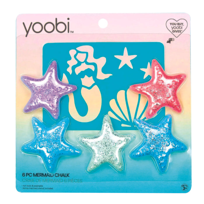 Yoobi Set De Plantilla y Tizas De Colores 6 Piezas - Farmacias Arrocha