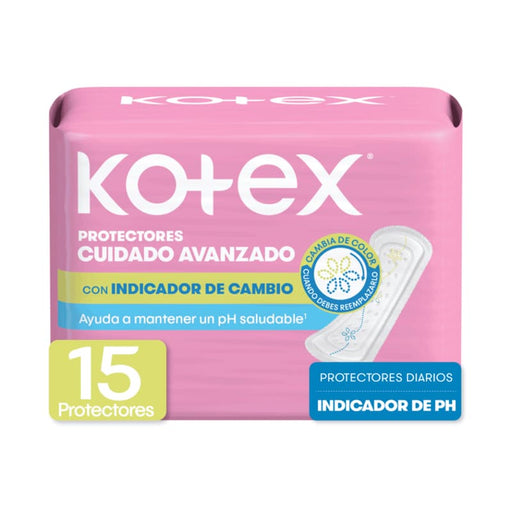 Protectores Diarios Kotex con Indicador de PH 15U - Farmacias Arrocha