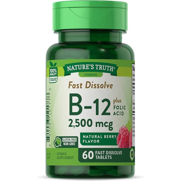 Nature'S Truth B12 2500 Mg Plus Folic