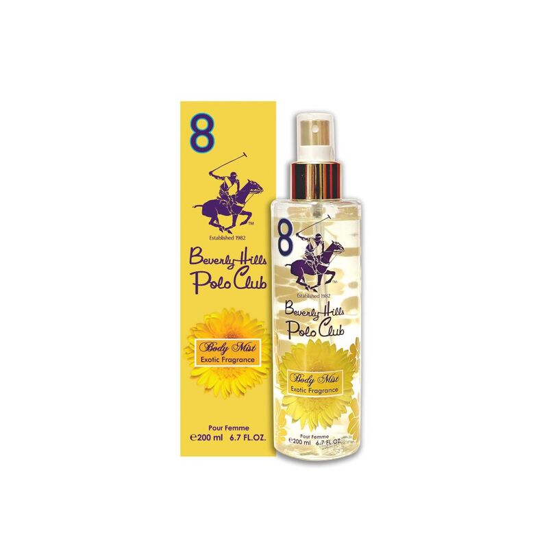 Beverly Hills Polo Club Women Body Mist #8 BL 200ML - Farmacias Arrocha