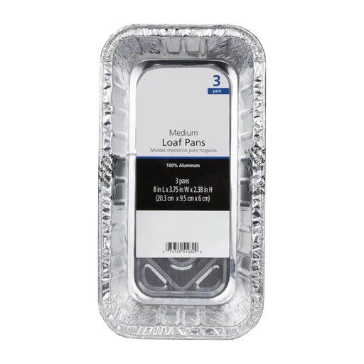 Silver Living Molde De Aluminio Para Hornear Pan 8" 3 Pzas - Farmacias Arrocha