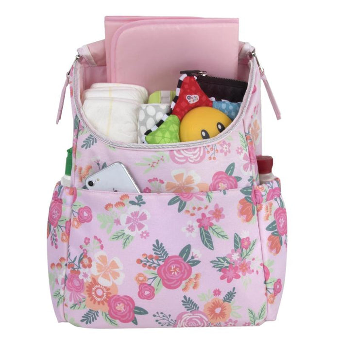 Baby Essential Pk Floral Bkpk Diaperbg