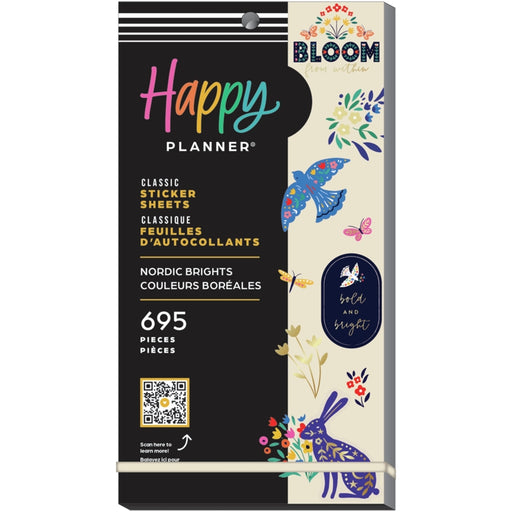 Happy Planner Hojas De Stickers Nordic Brights 487 Pzas - Farmacias Arrocha