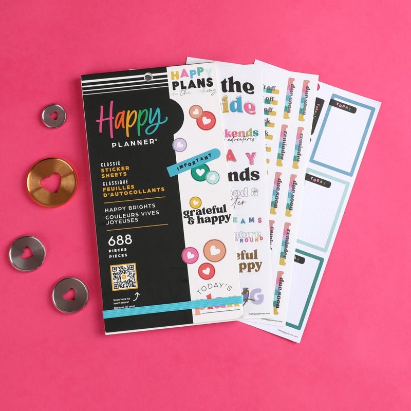 Happy Planner Hojas De Stickers Happy Brights 688 Pzas. - Farmacias Arrocha