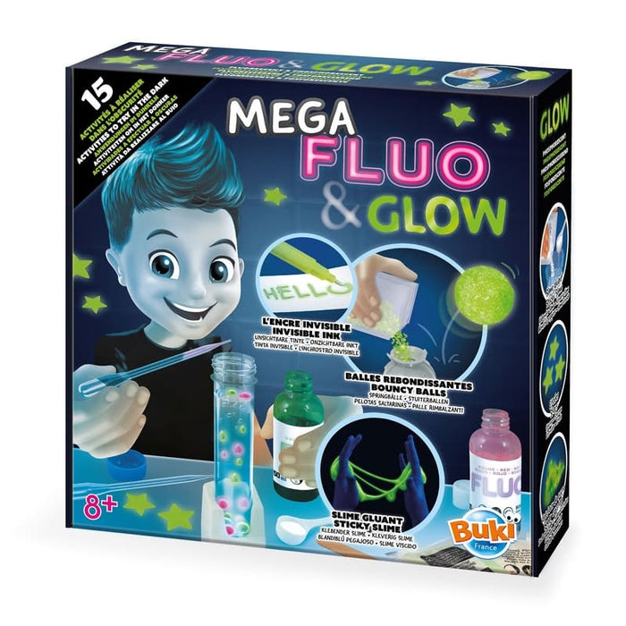 Buki Mega Fluo & Glow 15 Experimentos - Farmacias Arrocha