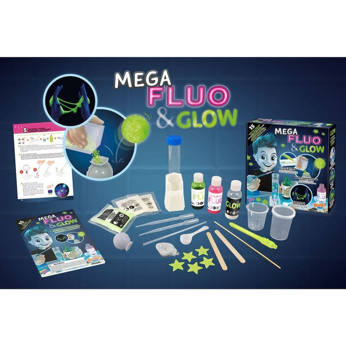 Buki Mega Fluo & Glow 15 Experimentos - Farmacias Arrocha