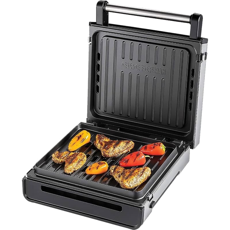 George Foreman Parrilla Digital Sin Humo Acero Inox - Farmacias Arrocha