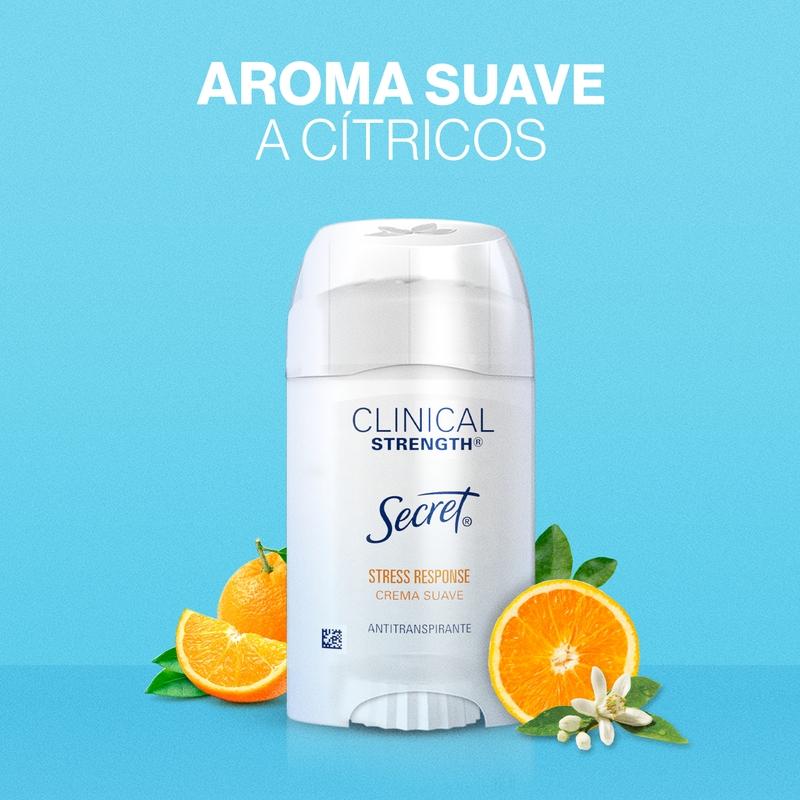 Crema Suave Antitranspirante Secret Clinical Strength Stress Response 45 g - Farmacias Arrocha