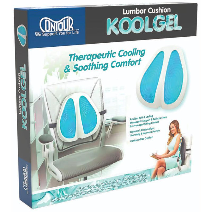 Almohada Lumbar KoolGel Contour Con Funda