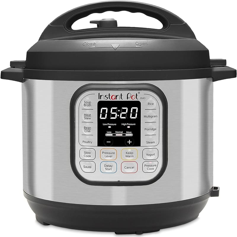 Instant Pot Duo - Olla eléctrica a presión 7 en 1, esterilizador, olla de  cocción lenta, olla arrocera, vaporera, salteadora, yogur y calentador, 8