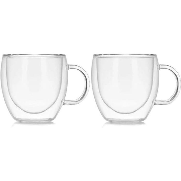 Set De 2 Tazas De Doble Cristal Para Bebidas Calientes 80Ml - Farmacias Arrocha