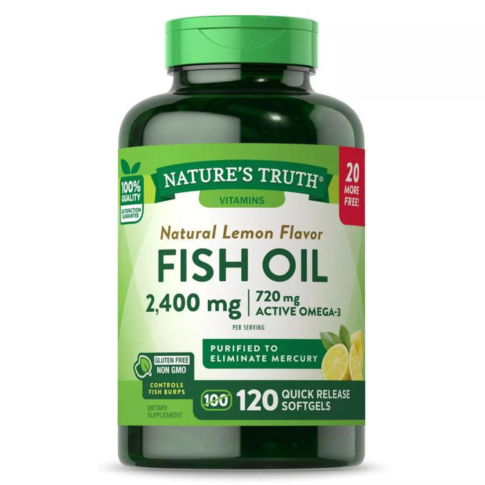 Nature'S Truth Fish Oil 1200 Lemon 120