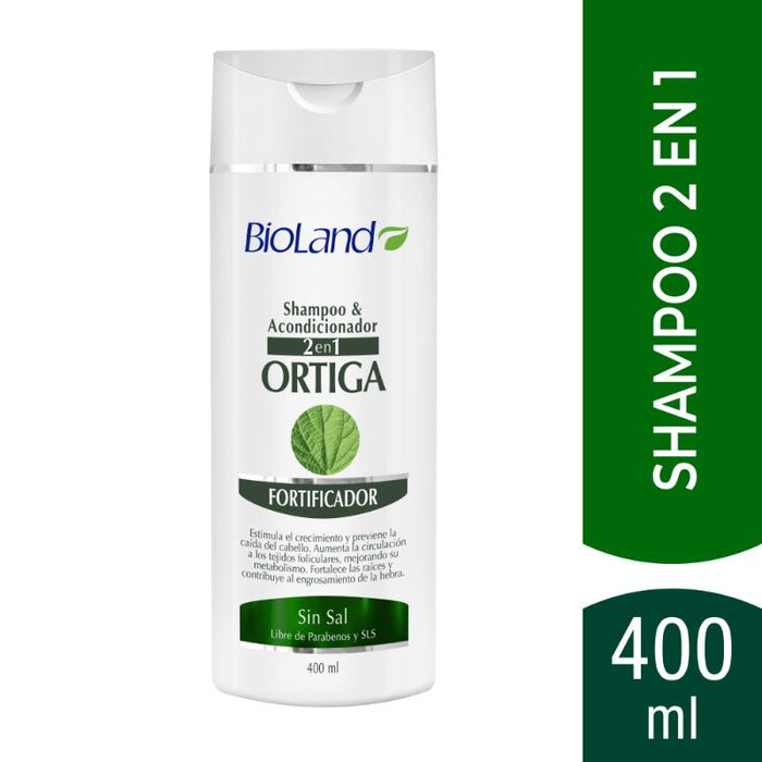 Bioland  2 En1 Ortiga Fortalecedor 400Ml