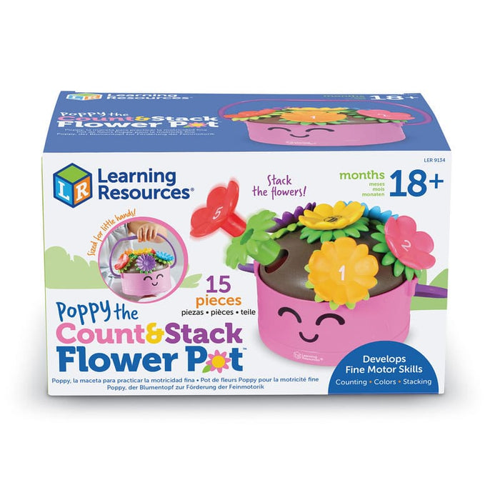 Learning Resources Poppy The Count & Stack Flower Pot - Farmacias Arrocha