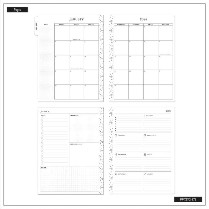 Happy Planner Sunny Risograph Classic 12 Month Planner - Farmacias Arrocha