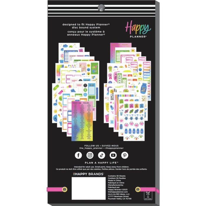 Happy Planner Take Care Of You 30 Sheet Sticker Value Pack - Farmacias Arrocha
