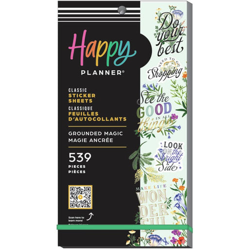 Happy Planner Grounded Magic 30 Sheet Sticker Value Pack - Farmacias Arrocha