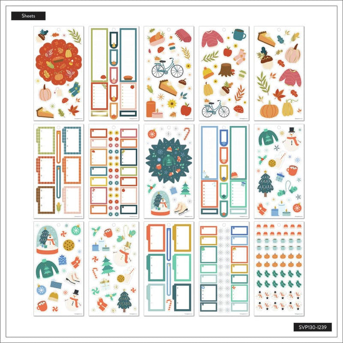 Happy Planner Seasonal Classic 30 Sheet Sticker Value Pack - Farmacias Arrocha