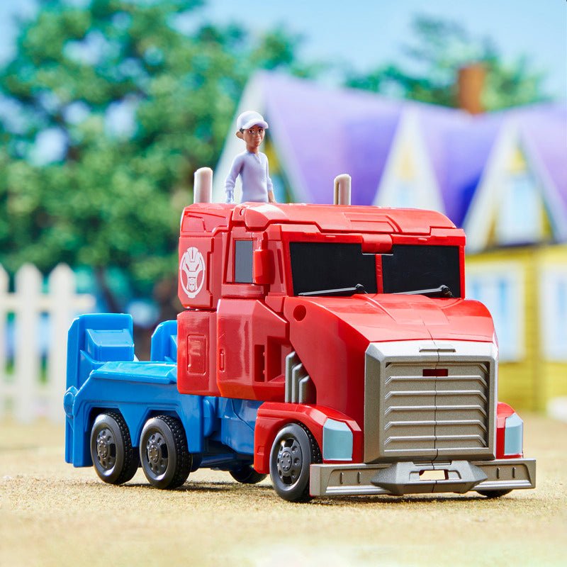 Transformers Earthspark - Cambiador De Giro Optimus Prime Y Robby Malto - Farmacias Arrocha