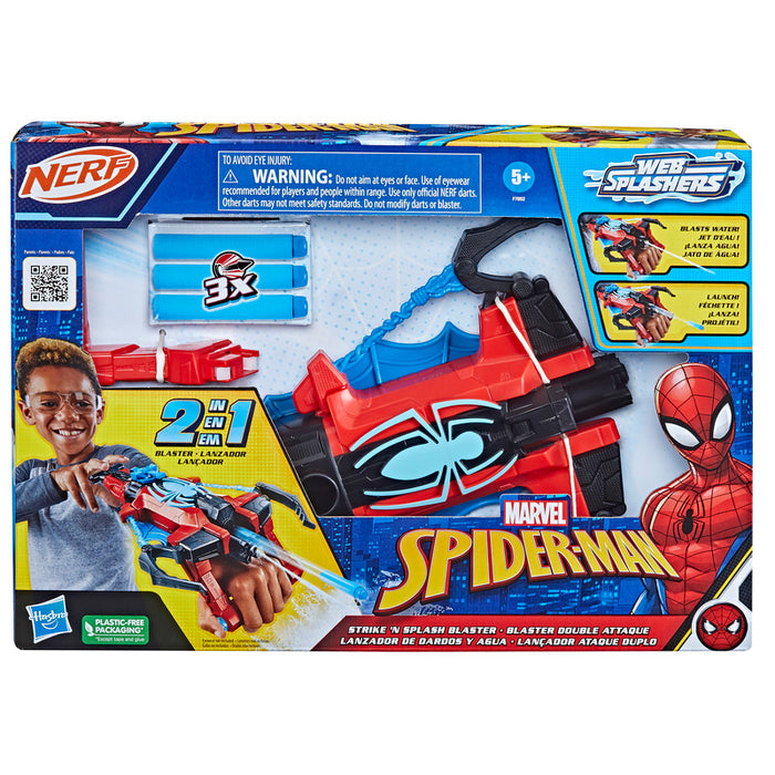 Marvel Spider-Man Lanzador Nerf De Dardos Y Agua - Farmacias Arrocha