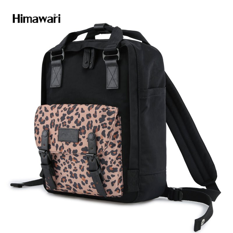 Himawari Mochila Negro con Animal Print para Computadora Portátil - Farmacias Arrocha