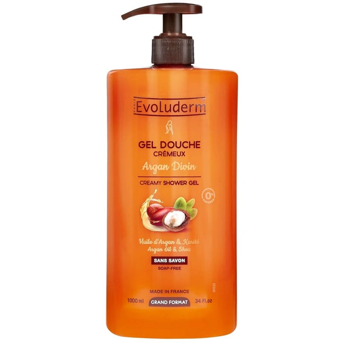 Evoluderm Shower Gel Argan Divin 1L - Farmacias Arrocha