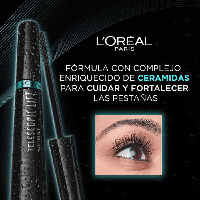 L'Oréal Paris Máscara De Pestañas Alargadora Telescopic Lift Negro - Farmacias Arrocha