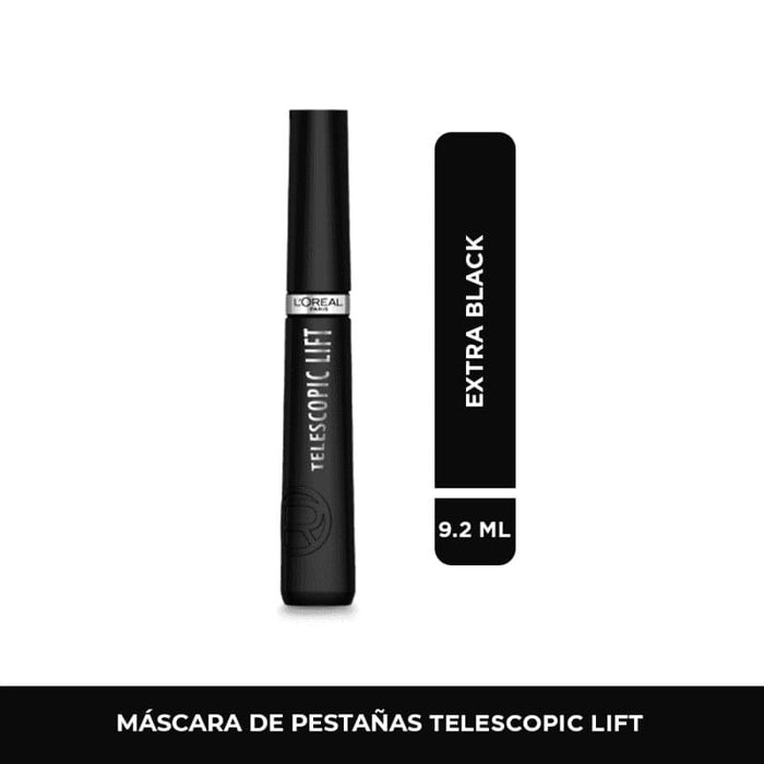 L'Oréal Paris Máscara De Pestañas Alargadora Telescopic Lift Negro - Farmacias Arrocha