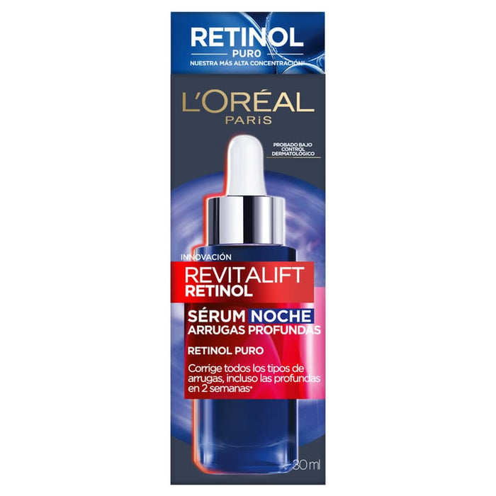 Serum Noche Antiarrugas L'Oréal París Revitalift Retinol 30ml - Farmacias Arrocha