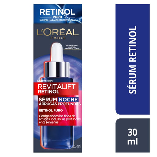 Serum Noche Antiarrugas L'Oréal París Revitalift Retinol 30ml - Farmacias Arrocha